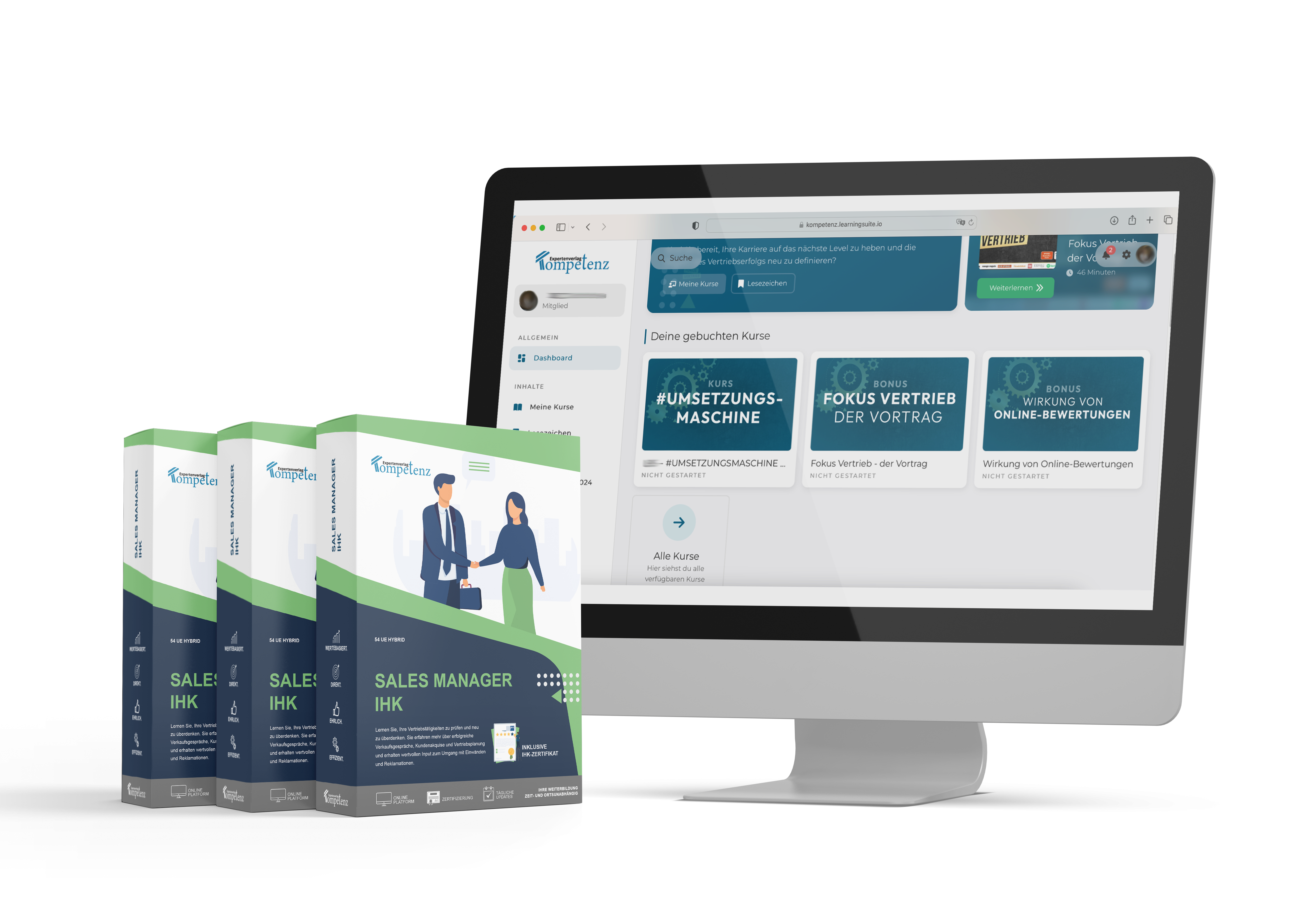 Mockup des Kurses Sales Manager IHK