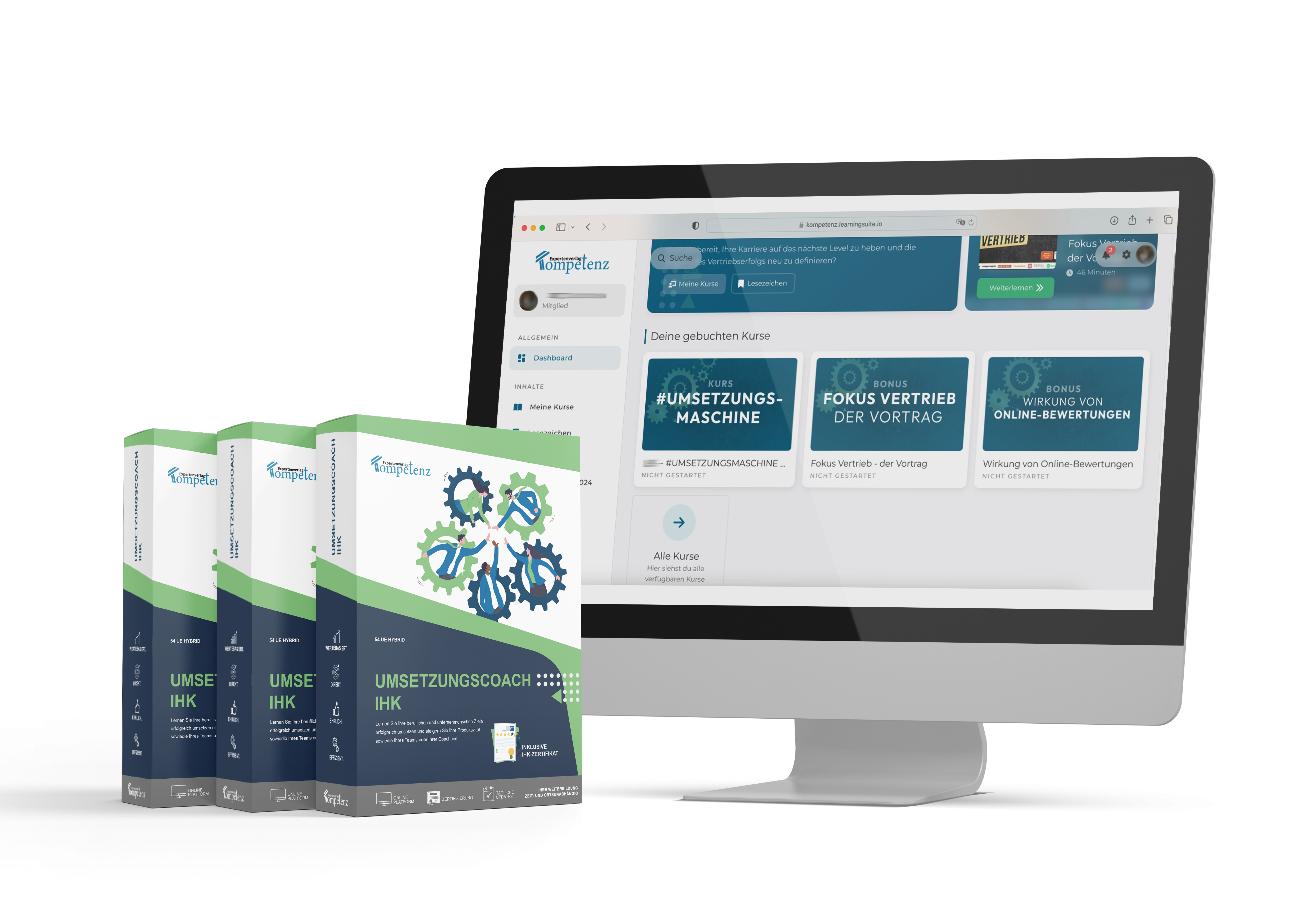 Mockup des Kurses Umsetzungscoach IHK